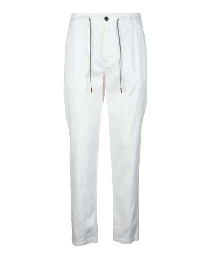 Эластичные брюки из смеси льна и хлопка Eleventy, белый
Эластичные брюки из смеси льна и хлопка Eleventy, белый