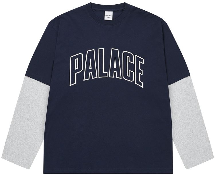 Удивительно длинная футболка с длинными рукавами от Palace, темно-синего/серого меланжа
Удивительно длинная футболка с длинными рукавами от Palace, темно-синего/серого меланжа