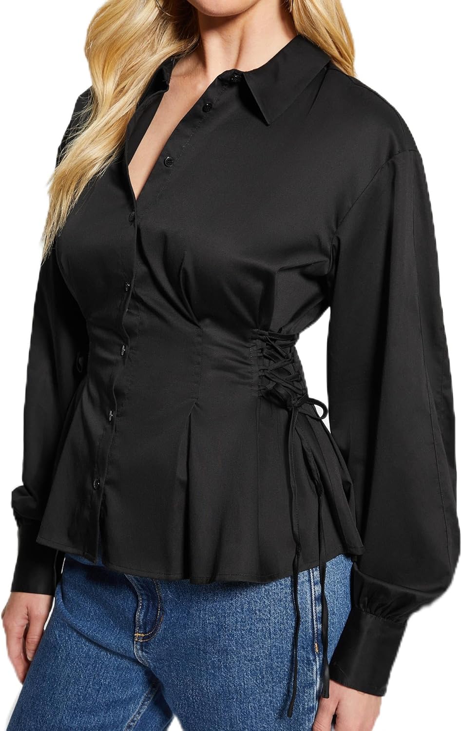 Женский топ Guess с длинными рукавами и шнуровкой Jackie, Black
Женский топ Guess с длинными рукавами и шнуровкой Jackie, Black