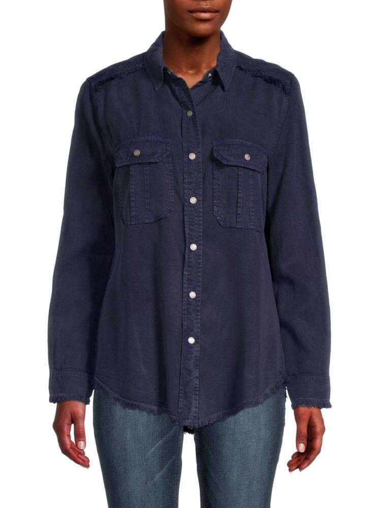 Топ на пуговицах с потертостями в рабочем стиле Etienne Marcel, синий
Топ на пуговицах с потертостями в рабочем стиле Etienne Marcel, синий