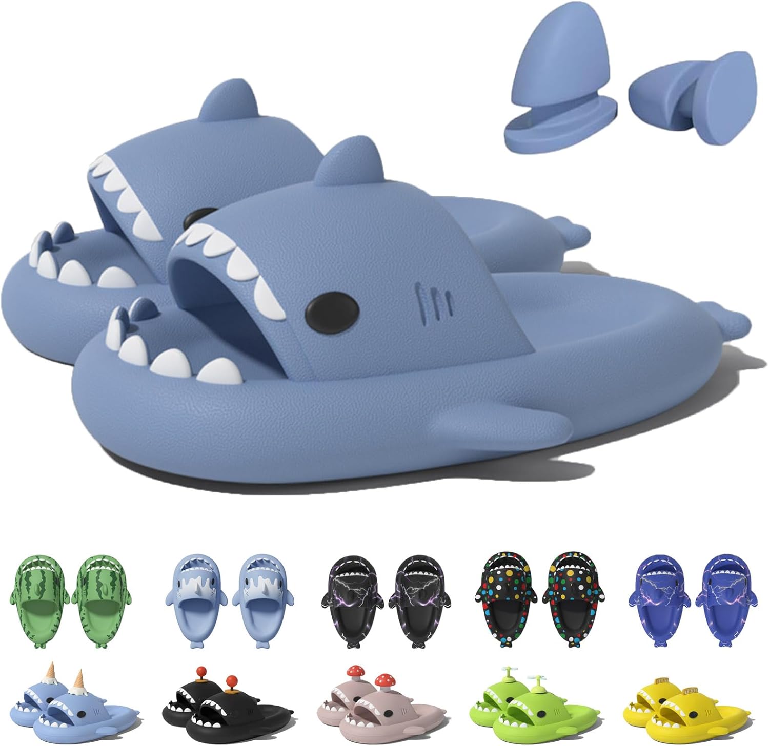 Шлепанцы в форме акулы в рожке мороженого Jfxgjuv, синий
Шлепанцы в форме акулы в рожке мороженого Jfxgjuv, синий