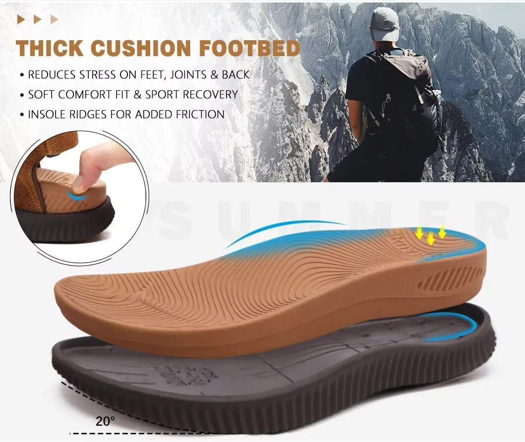 Мужские сандалии для походов KuaiLu с поддержкой свода стопы, спортивные, для восстановления, для ходьбы, летние повседневные сандалии с толстой подошвой, для пляжа и воды, размер 7-15, хаки
Мужские сандалии для походов KuaiLu с поддержкой свода стопы, спортивные, для восстановления, для ходьбы, летние повседневные сандалии с толстой подошвой, для пляжа и воды, размер 7-15, хаки