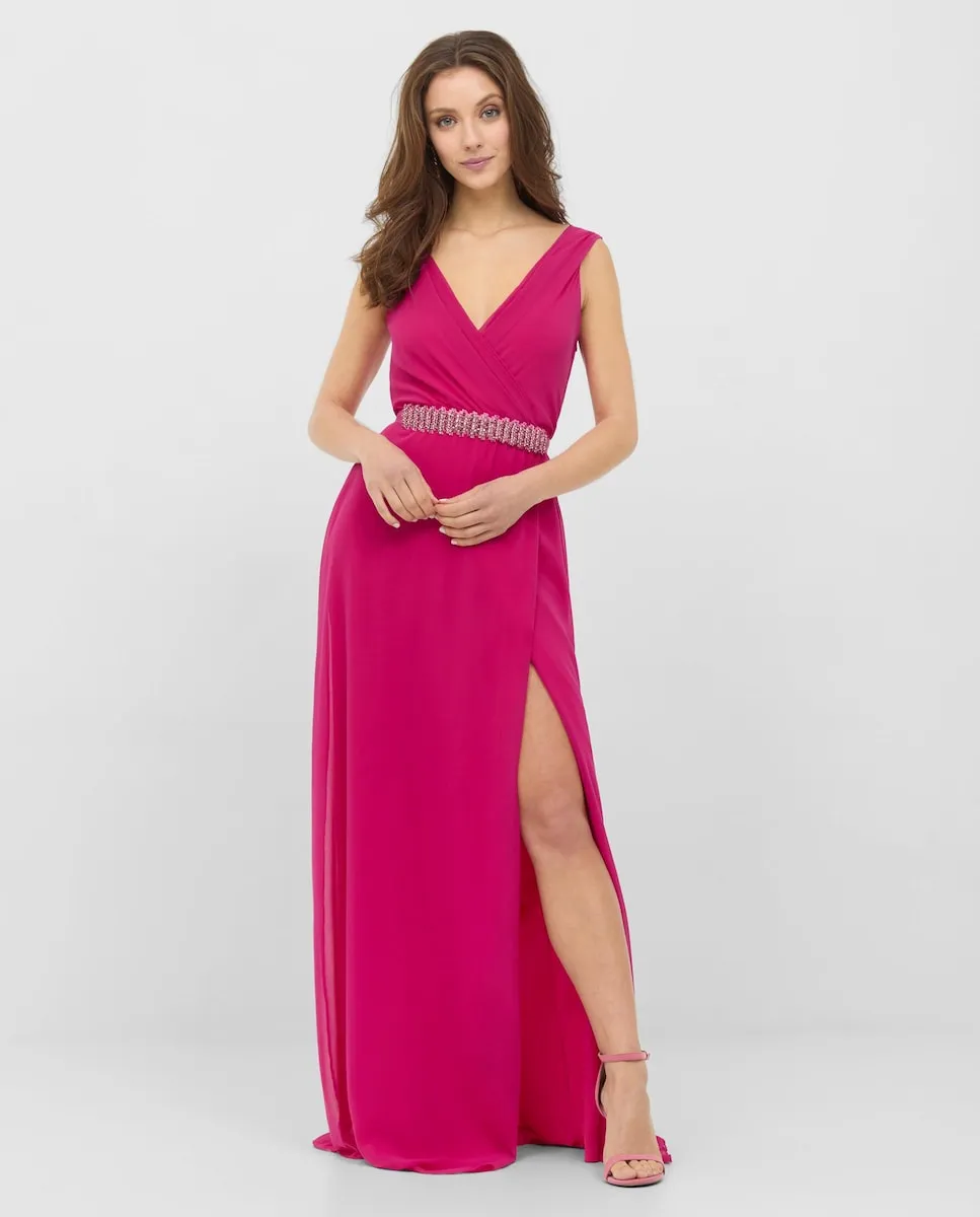 Длинное платье из шифона на бретельках Veneno en la piel, розовый
Длинное платье из шифона на бретельках Veneno en la piel, розовый