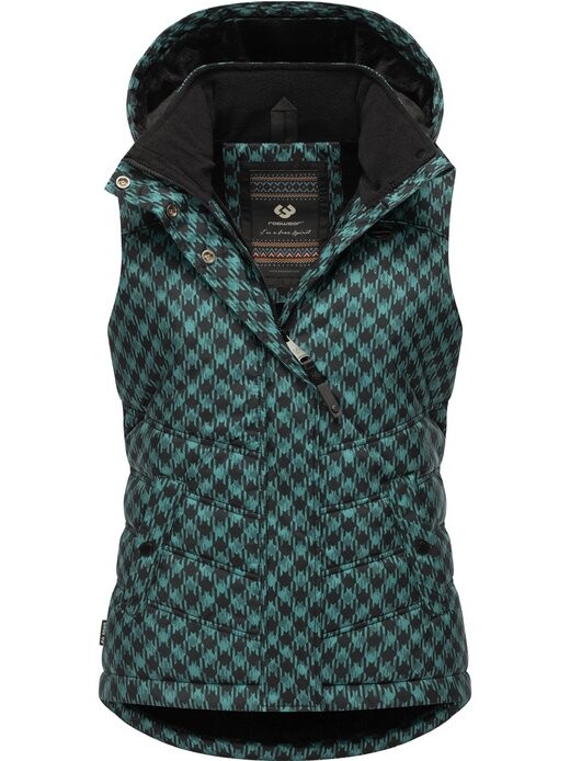 Стеганый жилет с принтом hesty Ragwear, синий
Стеганый жилет с принтом hesty Ragwear, синий