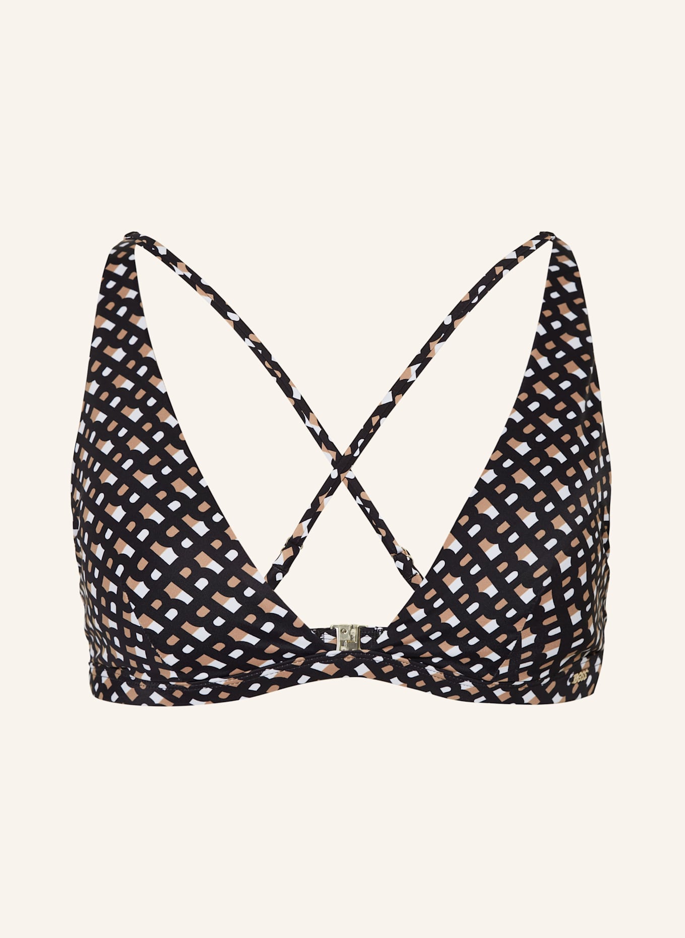 Треугольный бикини-топ с монограммой bb Boss, мультиколор
Треугольный бикини-топ с монограммой bb Boss, мультиколор