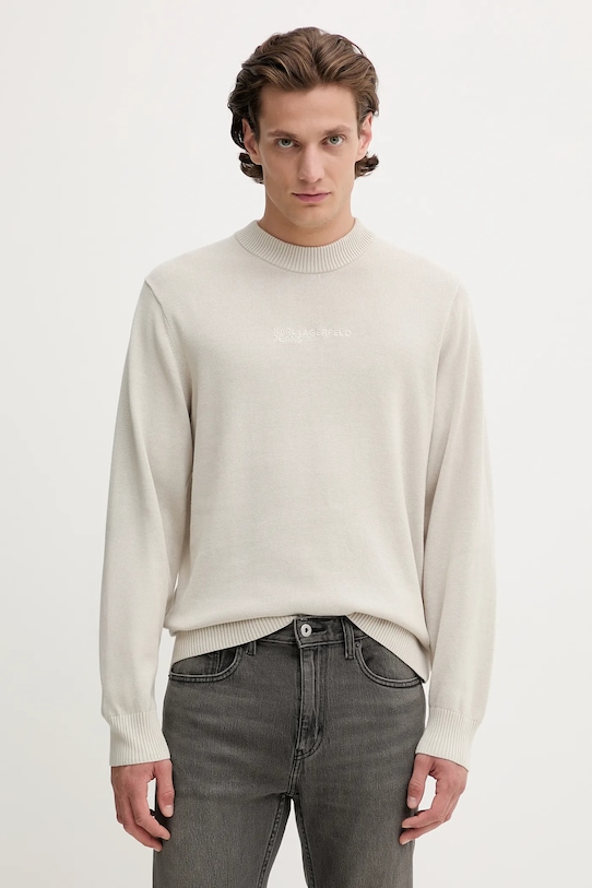 Хлопковый свитер Karl Lagerfeld Jeans, бежевый
Хлопковый свитер Karl Lagerfeld Jeans, бежевый