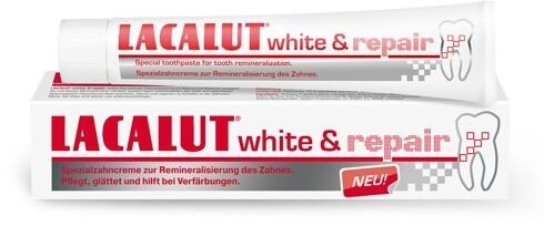 Отбеливающая и восстанавливающая зубная паста, 75 мл Lacalut, White & Repair, Labovital
Отбеливающая и восстанавливающая зубная паста, 75 мл Lacalut, White & Repair, Labovital