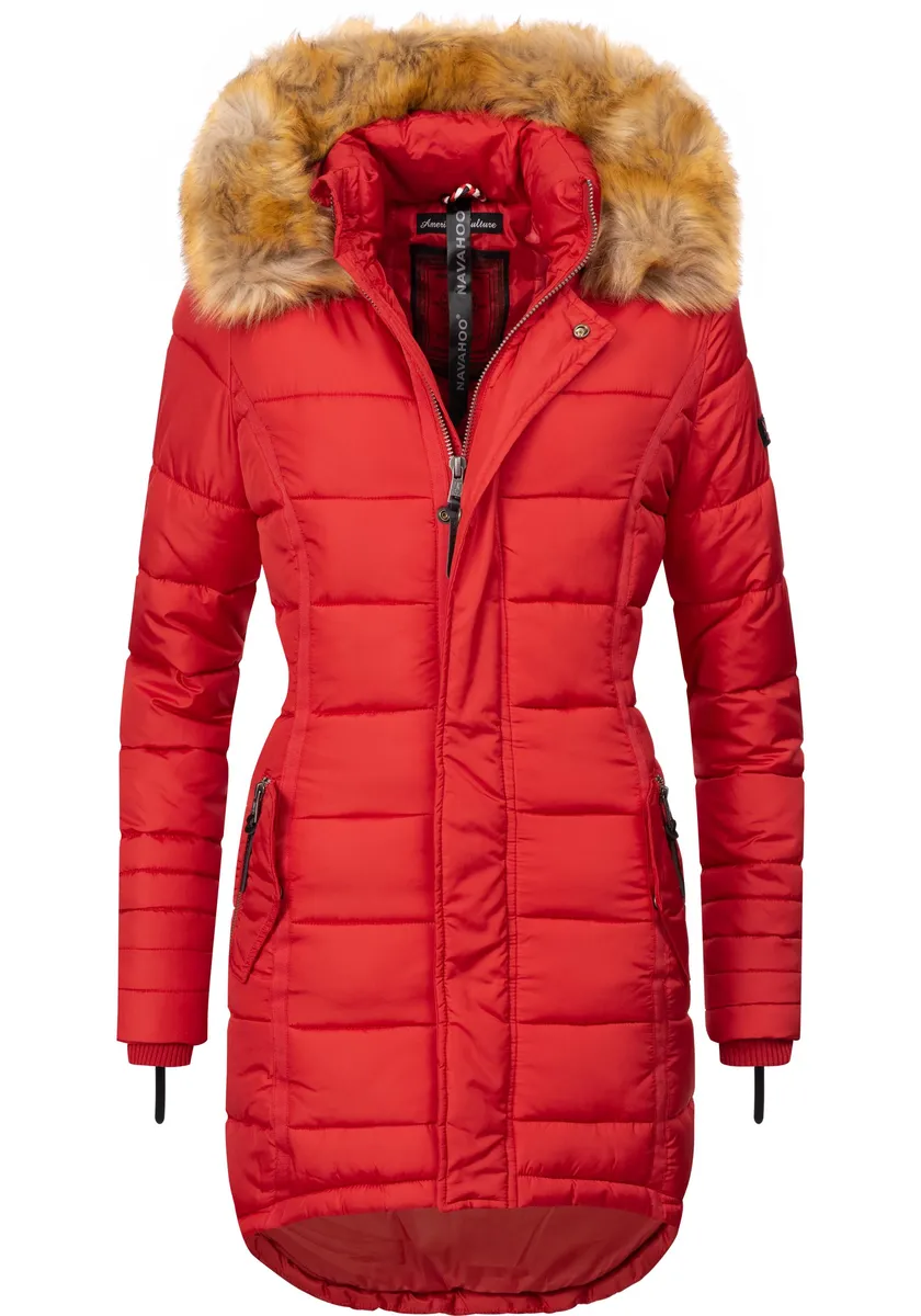 Стеганое пальто Navahoo "Папайя", высококачественное зимнее пальто с элегантным искусственным мехом, красный
Стеганое пальто Navahoo "Папайя", высококачественное зимнее пальто с элегантным искусственным мехом, красный