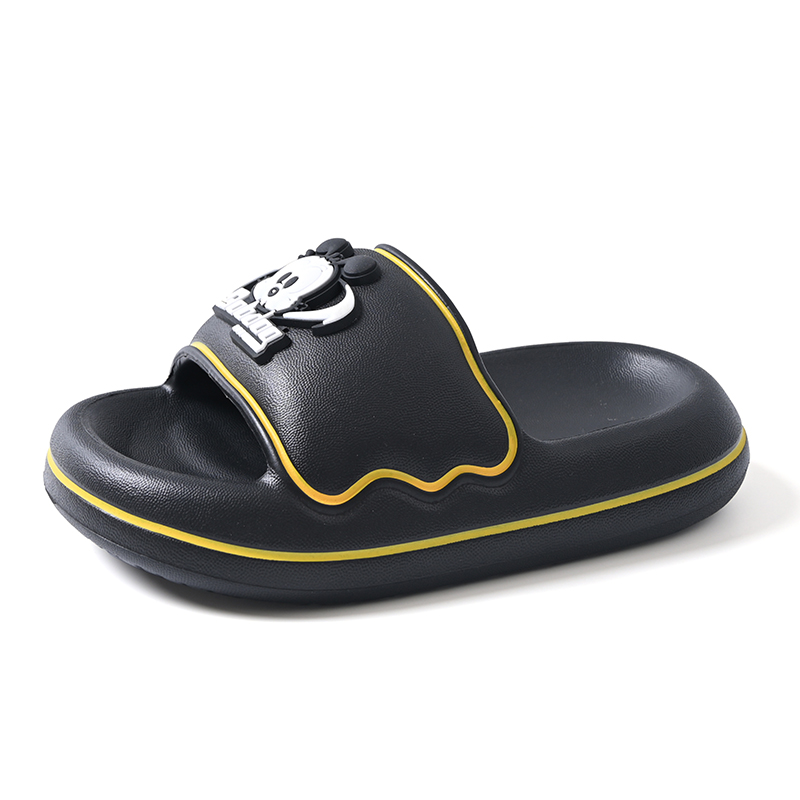 Противоскользящие дышащие шлепанцы для детей BOBDOG, черный 
Противоскользящие дышащие шлепанцы для детей BOBDOG, черный