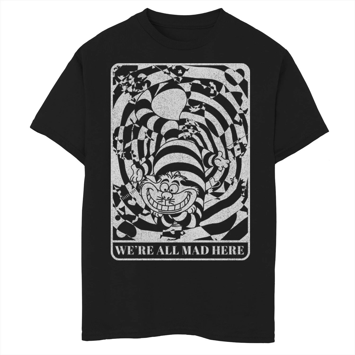 Футболка с изображением Чеширского кота «Мы все здесь без ума» для мальчиков 8–20 лет, Disney's «Алиса в стране чудес» Disney
Футболка с изображением Чеширского кота «Мы все здесь без ума» для мальчиков 8–20 лет, Disney's «Алиса в стране чудес» Disney