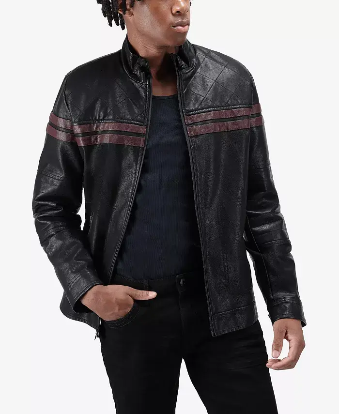 Мужская куртка Grainy PU с воротником под собачий ошейник и стегаными рукавами на искусственном меху Xray, черный
Мужская куртка Grainy PU с воротником под собачий ошейник и стегаными рукавами на искусственном меху Xray, черный