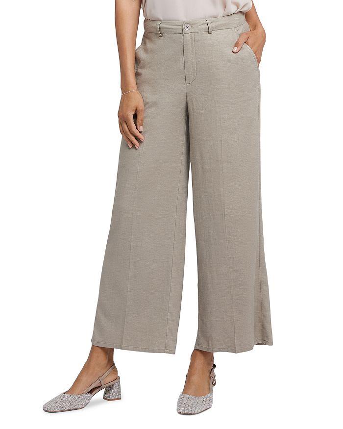 Широкие брюки Morgan из льняной смеси NYDJ, коричневый
Широкие брюки Morgan из льняной смеси NYDJ, коричневый