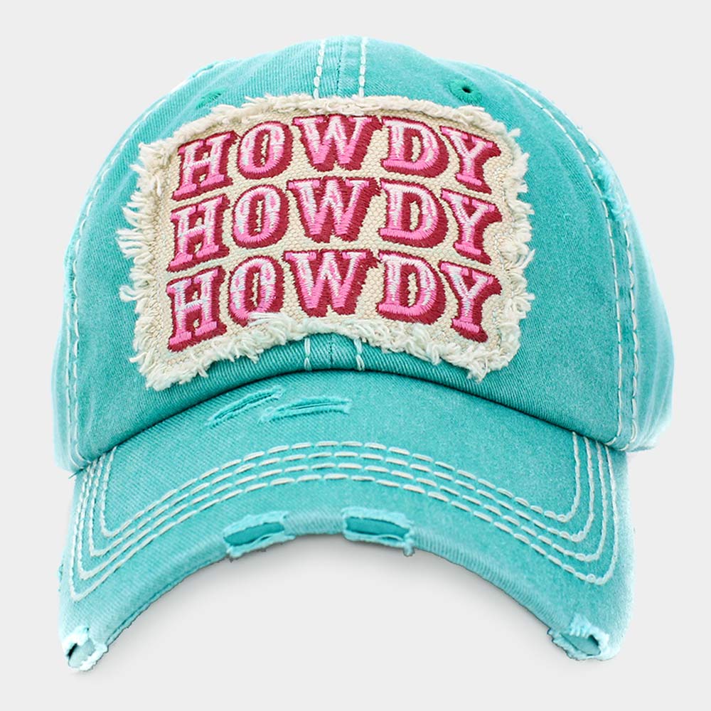 Винтажная бейсболка с надписью "HOWDY" FASHNZFAB, бирюзовый
Винтажная бейсболка с надписью "HOWDY" FASHNZFAB, бирюзовый