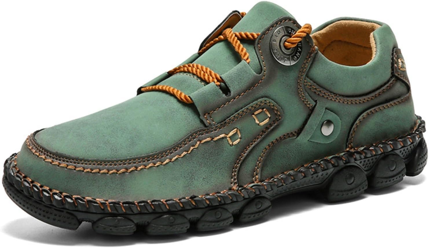Мужские кожаные ретро ботинки ручной работы с мягкой подошвой, удобные для ходьбы, модные повседневные деловые ботинки Чакка в западном стиле Lefu Myallfeet, зеленый
Мужские кожаные ретро ботинки ручной работы с мягкой подошвой, удобные для ходьбы, модные повседневные деловые ботинки Чакка в западном стиле Lefu Myallfeet, зеленый