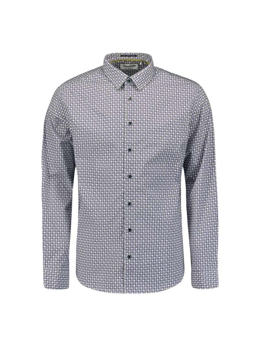 Повседневная рубашка No Excess Regular fit Button Up Shirt, сапфировый
Повседневная рубашка No Excess Regular fit Button Up Shirt, сапфировый