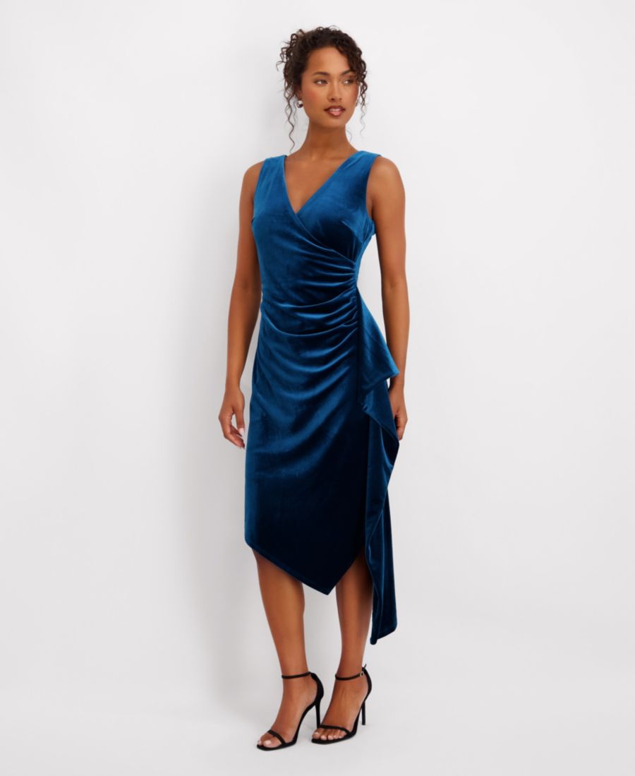 Женское бархатное платье миди с асимметричным подолом kensie, Jade
Женское бархатное платье миди с асимметричным подолом kensie, Jade