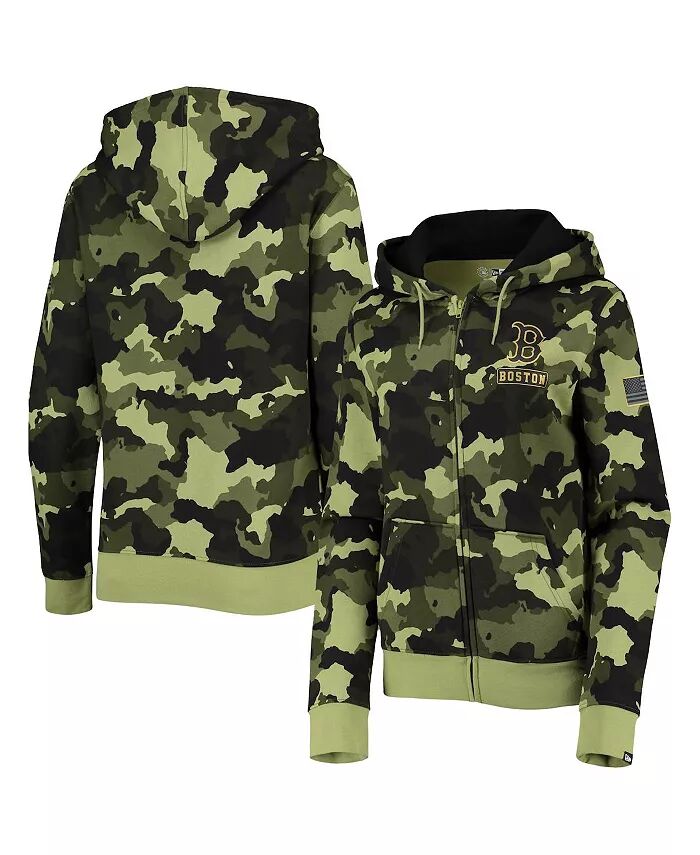 Женская зеленая толстовка с капюшоном Boston Red Sox 2022 MLB Armed Forces Day Camo с застежкой-молнией New Era
Женская зеленая толстовка с капюшоном Boston Red Sox 2022 MLB Armed Forces Day Camo с застежкой-молнией New Era
