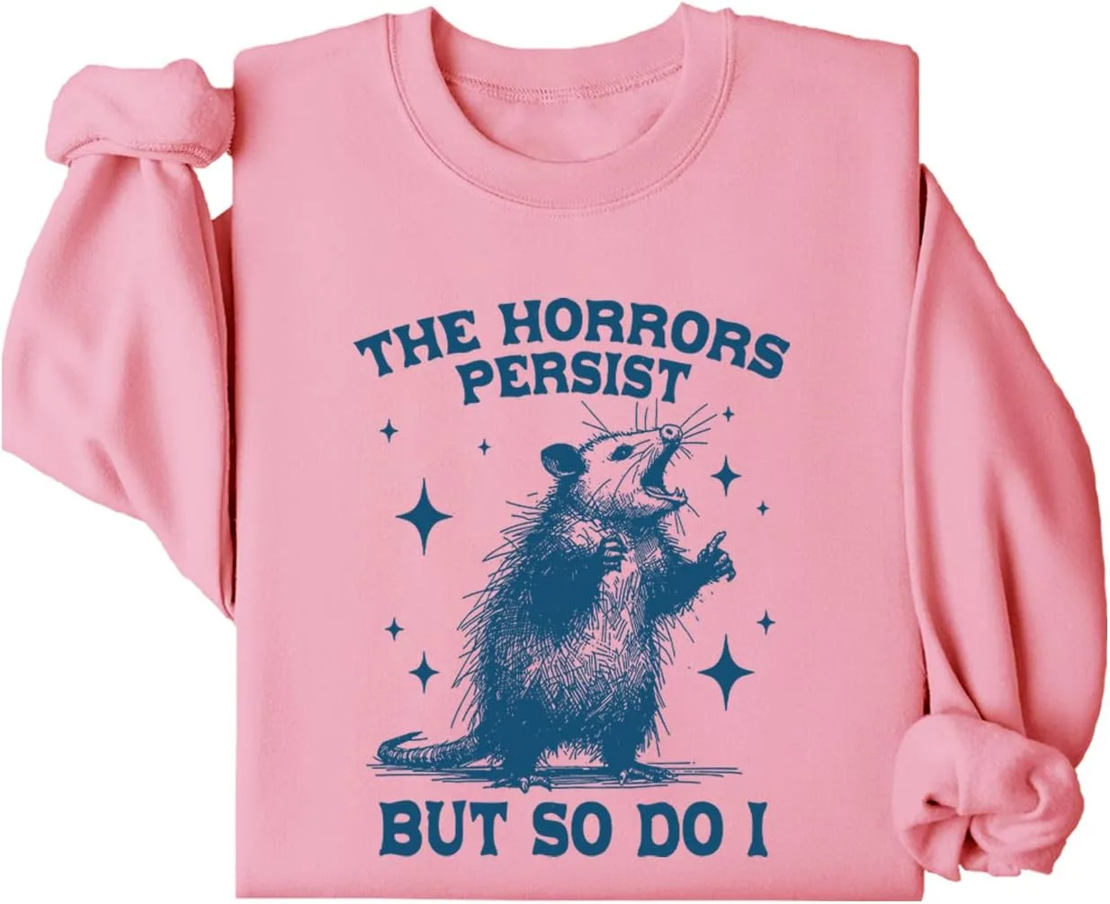 Толстовка с длинным рукавом The Horrors Persist But So Do I
Толстовка с длинным рукавом The Horrors Persist But So Do I