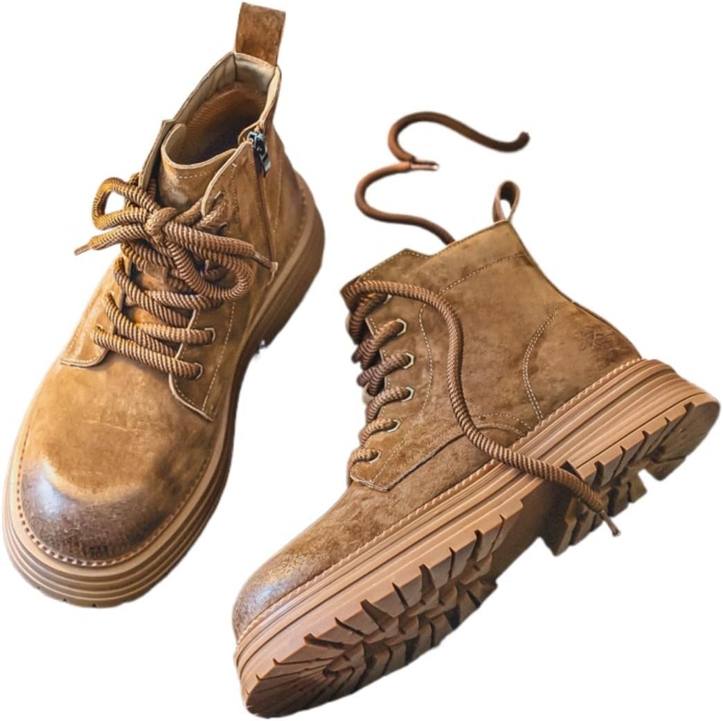 Мужские винтажные ботинки из искусственной кожи с водонепроницаемым покрытием, противоскользящей подошвой, для работы на улице, в стиле боевых сапог с боковой молнией, удобные для быстрого надевания и снятия Ctkvbmeoi, коричневый
Мужские винтажные ботинки из искусственной кожи с водонепроницаемым покрытием, противоскользящей подошвой, для работы на улице, в стиле боевых сапог с боковой молнией, удобные для быстрого надевания и снятия Ctkvbmeoi, коричневый