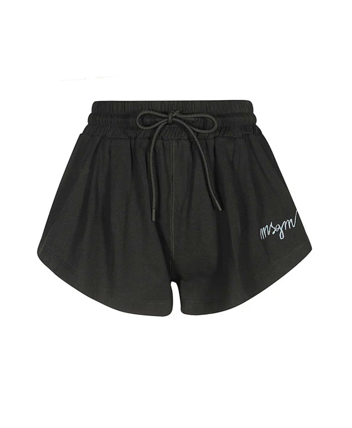 Хлопковые шорты с эластичным поясом Msgm, черный
Хлопковые шорты с эластичным поясом Msgm, черный