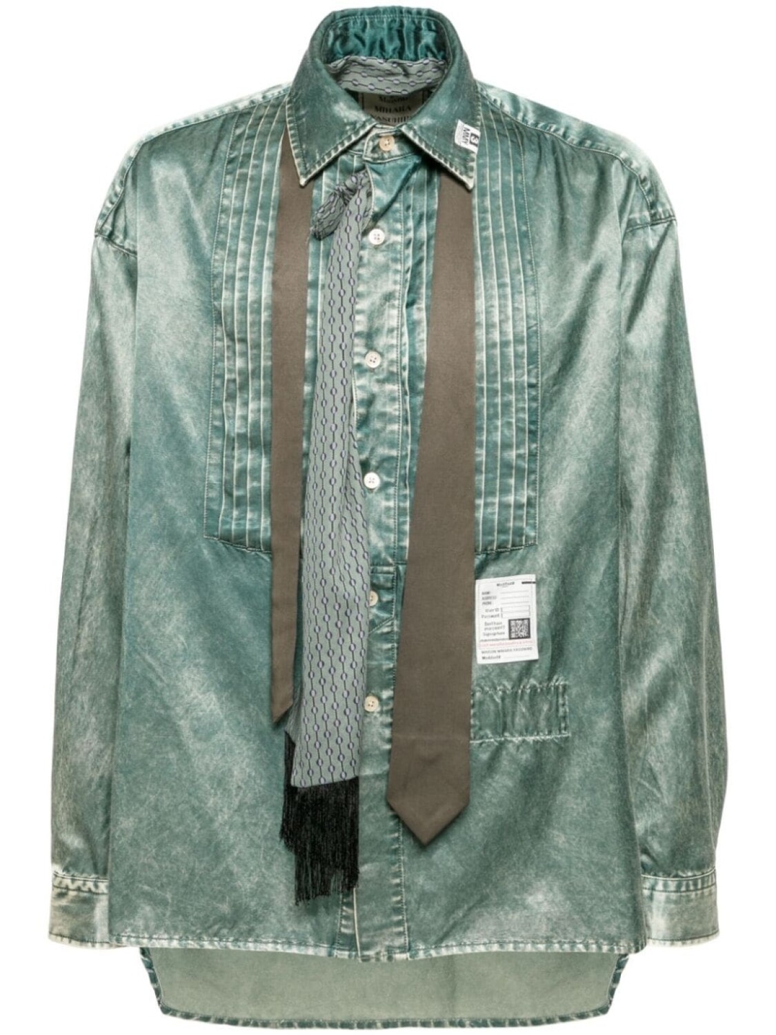 Maison MIHARA YASUHIRO рубашка с нашивкой-логотипом, зеленый
Maison MIHARA YASUHIRO рубашка с нашивкой-логотипом, зеленый