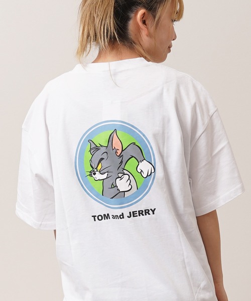 TOM&JERRY Футболка с коротким рукавом, принт "Том и Джерри", белый
TOM&JERRY Футболка с коротким рукавом, принт "Том и Джерри", белый