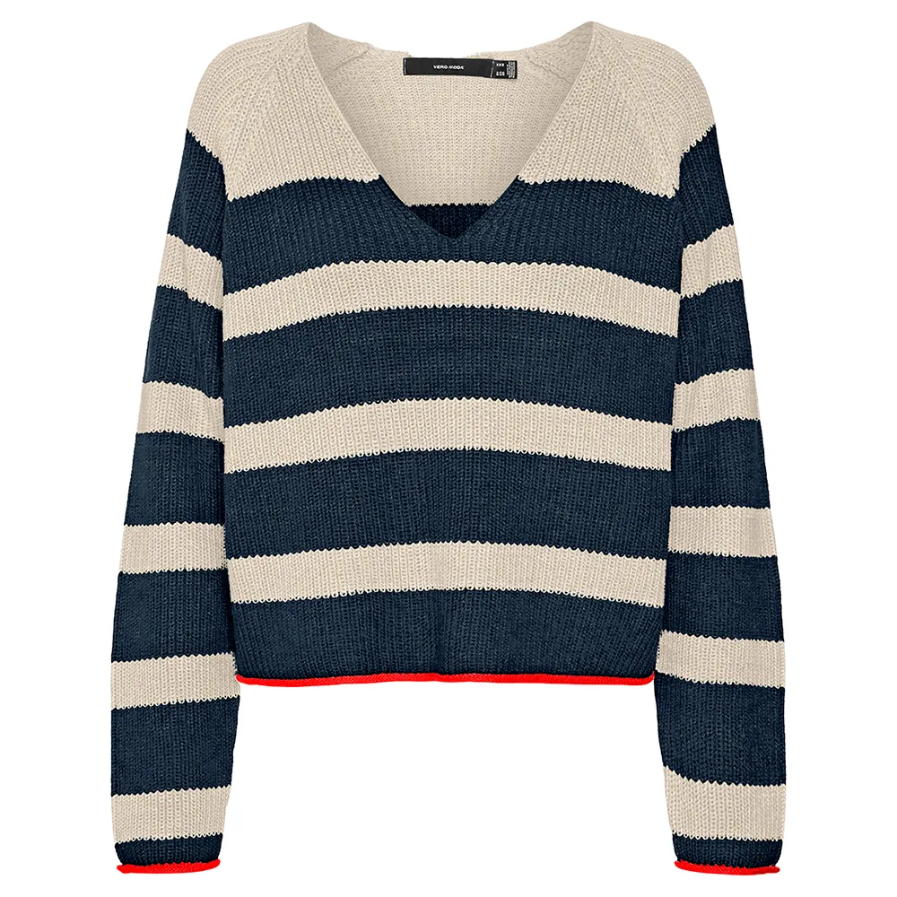 Свитер Vero Moda Fabulous v neck, синий/белый
Свитер Vero Moda Fabulous v neck, синий/белый