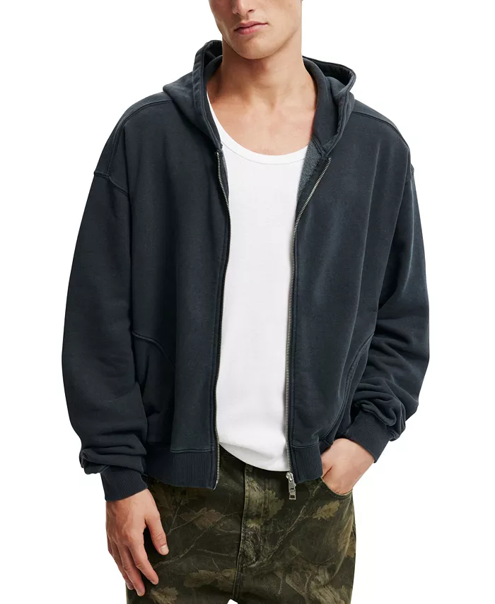 Мужская укороченная толстовка на молнии COTTON ON, черный
Мужская укороченная толстовка на молнии COTTON ON, черный