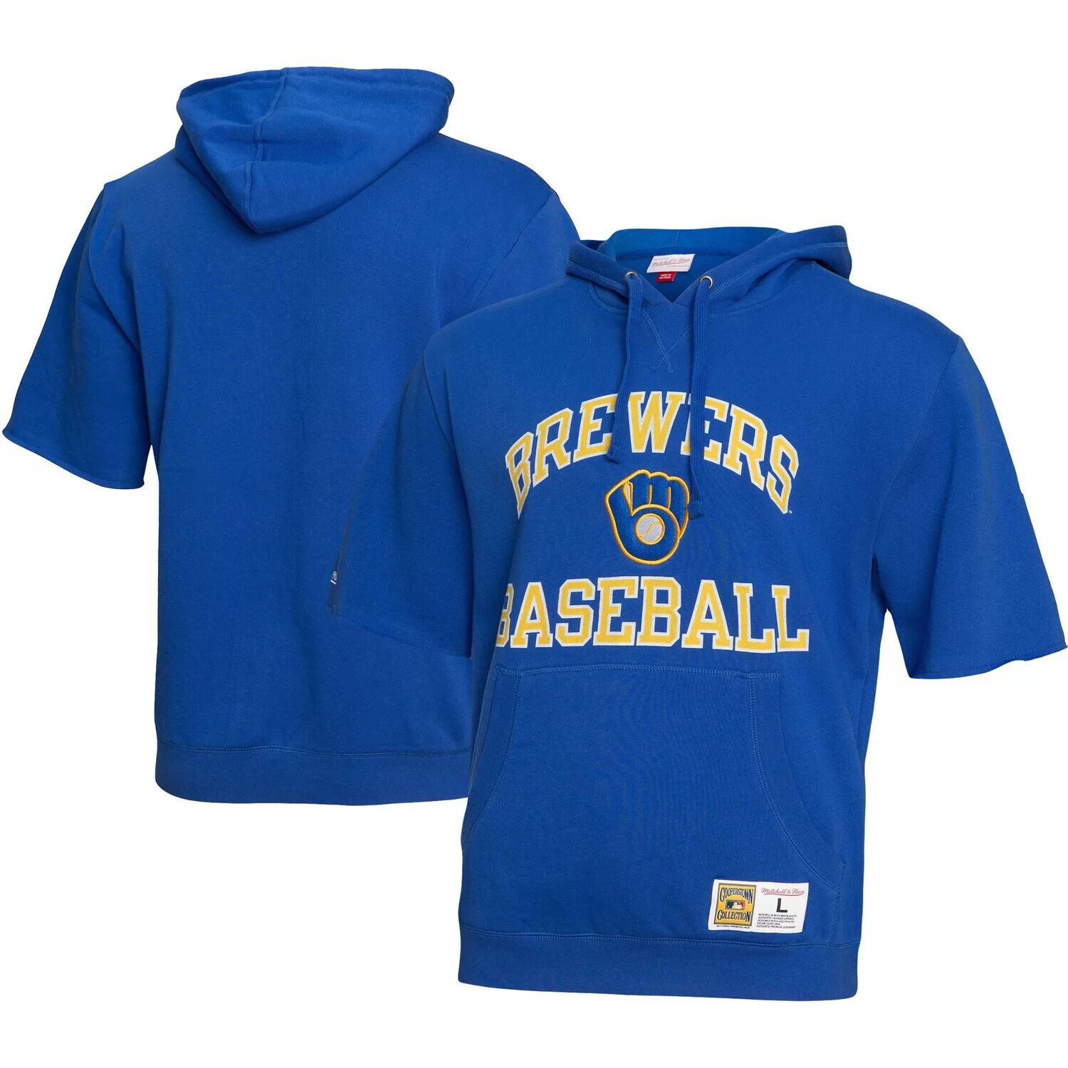 Мужской флисовый пуловер с короткими рукавами Mitchell & Ness Royal Milwaukee Brewers Cooperstown Collection
Мужской флисовый пуловер с короткими рукавами Mitchell & Ness Royal Milwaukee Brewers Cooperstown Collection