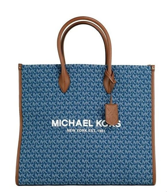 Сумка-тоут Mirella Large Signature Denim Logo из холста North South Michael Kors
Сумка-тоут Mirella Large Signature Denim Logo из холста North South Michael Kors