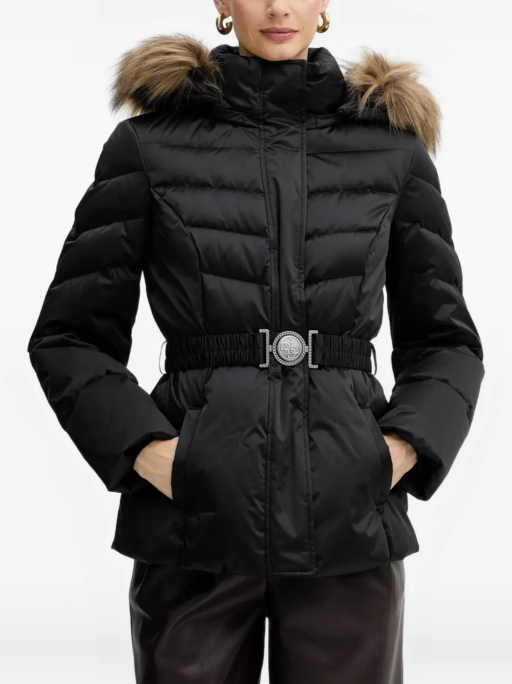 Куртка с эластичным поясом Guess Usa, черный
Куртка с эластичным поясом Guess Usa, черный