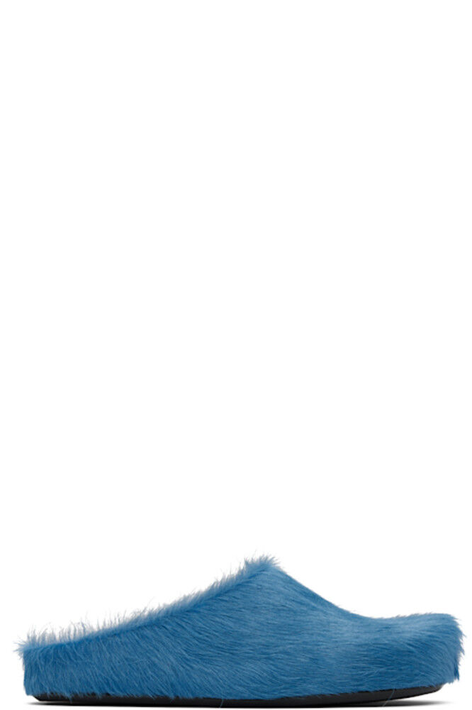 Синие туфли-лоферы Fussbett из телячьей кожи с длинным ворсом Marni
Синие туфли-лоферы Fussbett из телячьей кожи с длинным ворсом Marni