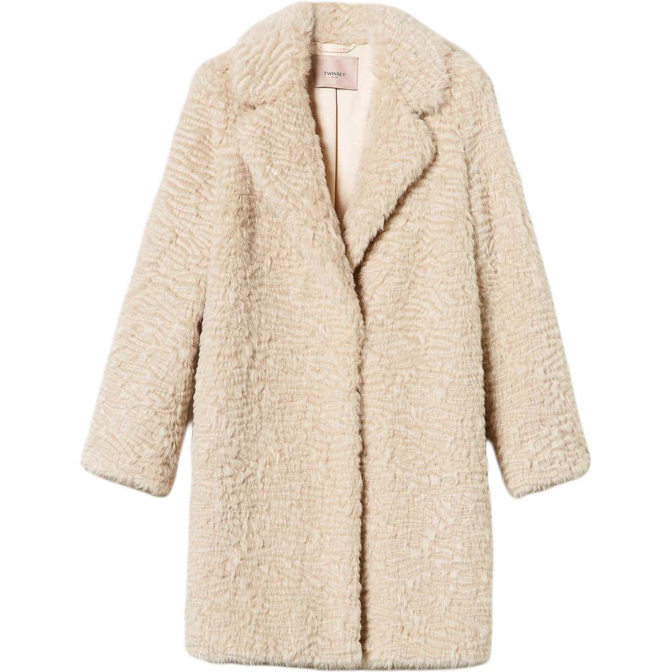 Twinset Пальто MILANO из бархата, женское, цвет слоновой кости
Twinset Пальто MILANO из бархата, женское, цвет слоновой кости