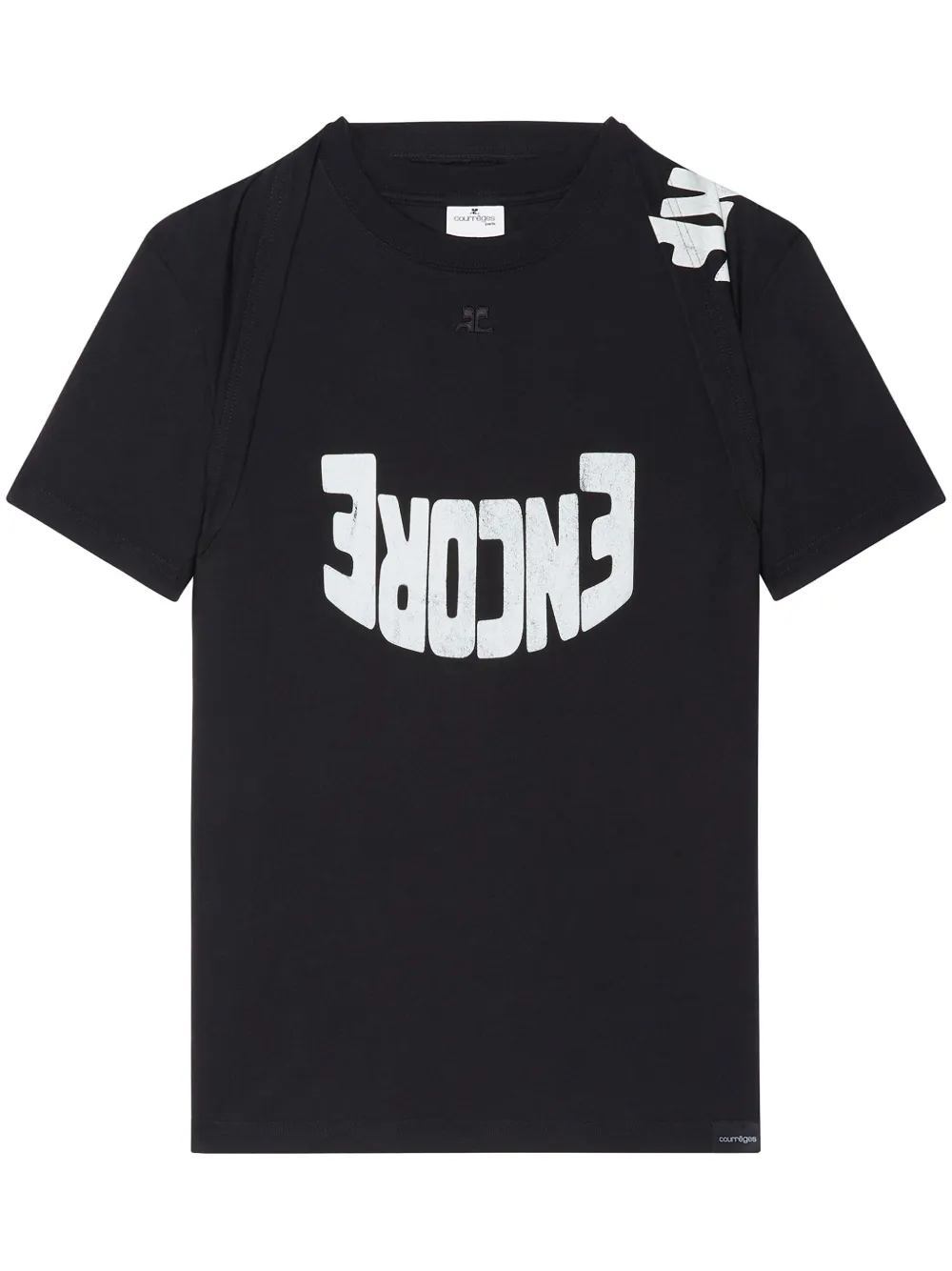 Футболка с графичным принтом Courrèges, черный
Футболка с графичным принтом Courrèges, черный