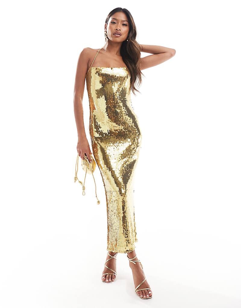 ASOS DESIGN – прозрачное платье миди с пайетками, квадратным вырезом и перекрещенными бретелями золотого цвета
ASOS DESIGN – прозрачное платье миди с пайетками, квадратным вырезом и перекрещенными бретелями золотого цвета