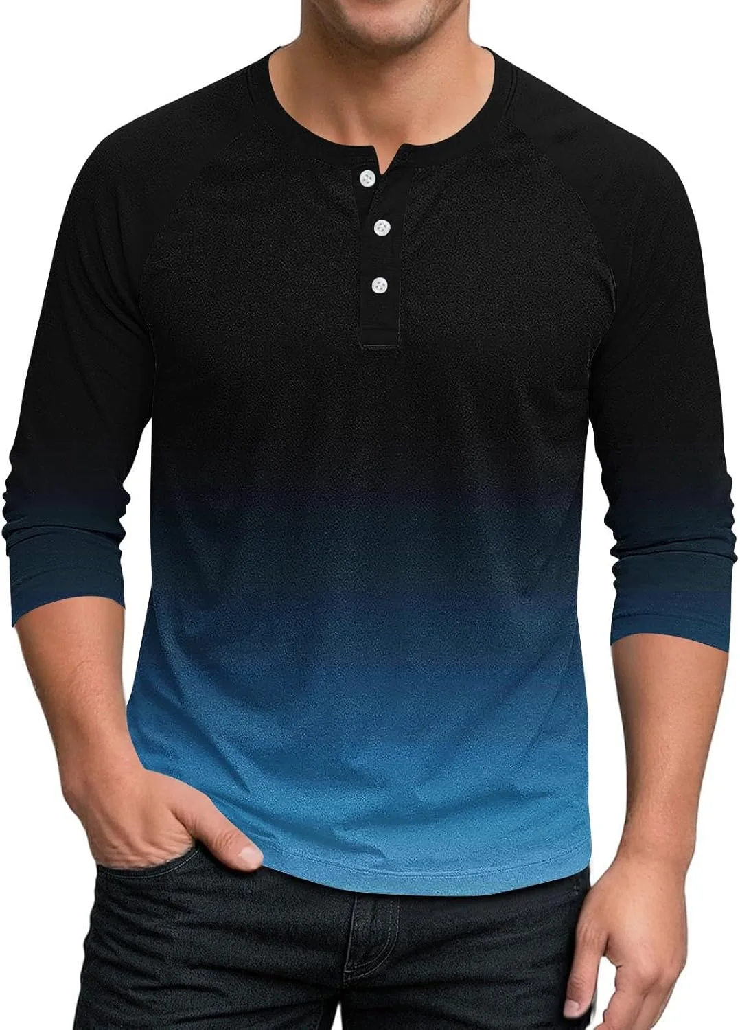 Футболка Henley с градиентом и рукавом 3/4 Dovford
Футболка Henley с градиентом и рукавом 3/4 Dovford