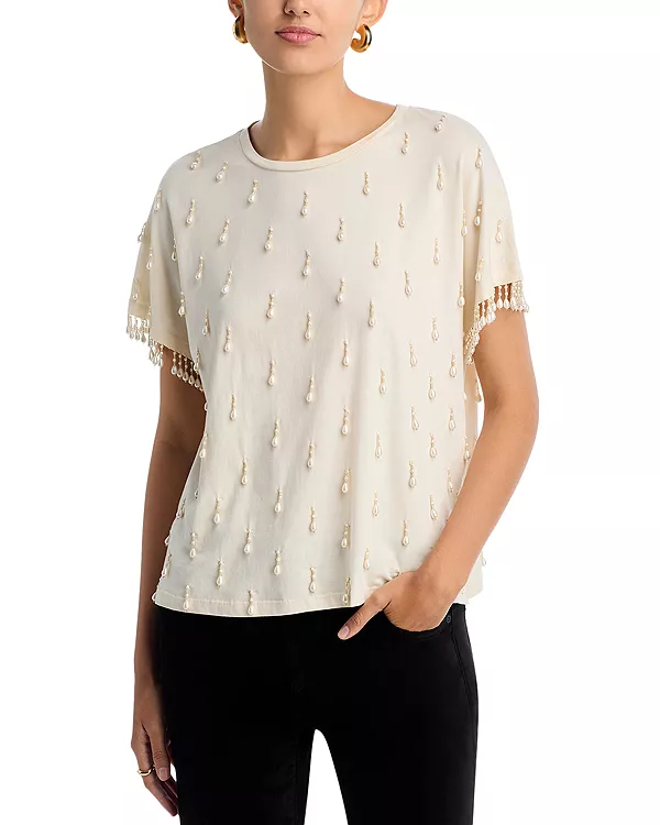 Вязаный свитер цвета карамели с бисером Kobi Halperin, белый
Вязаный свитер цвета карамели с бисером Kobi Halperin, белый