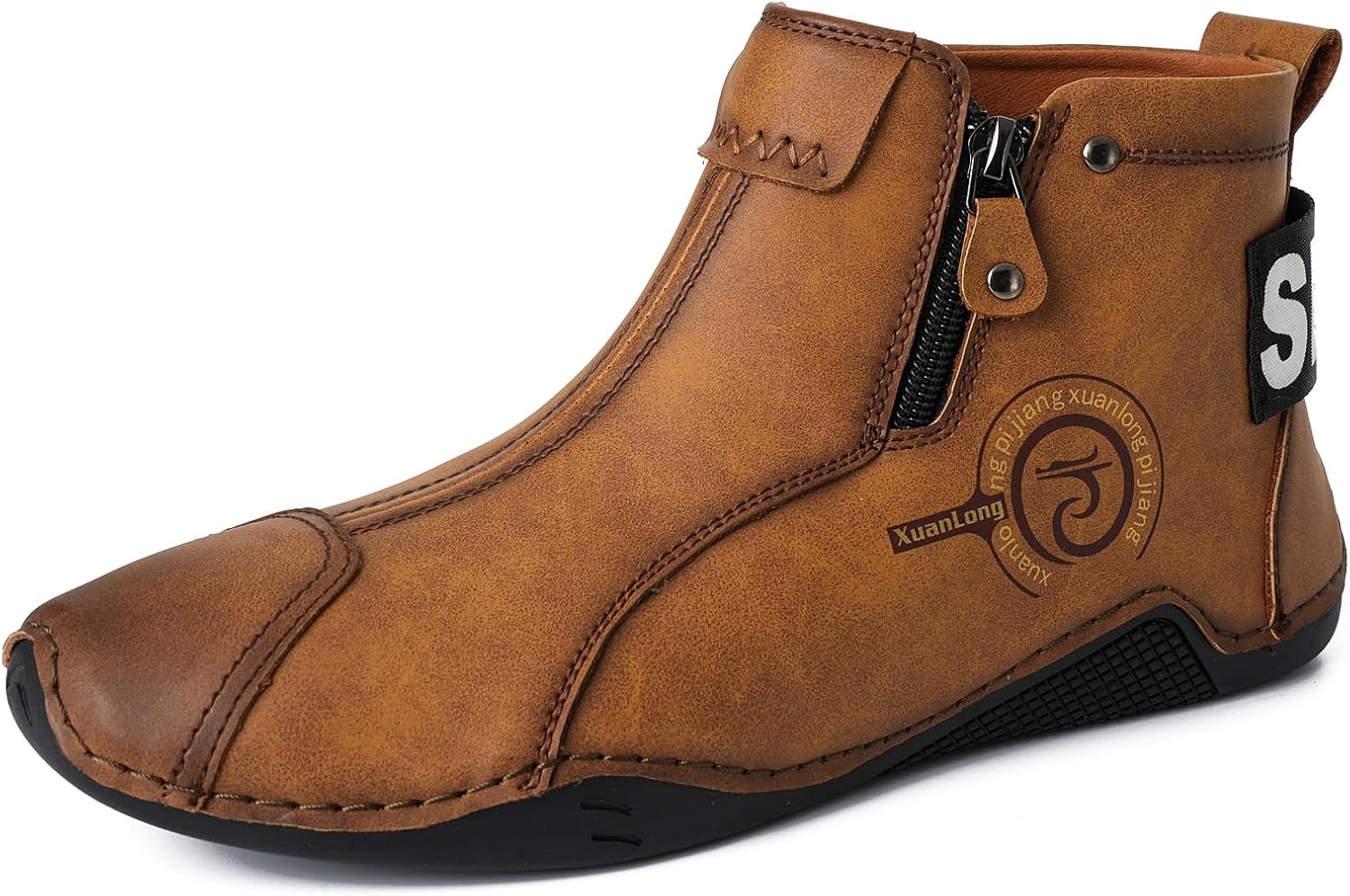 Мужские кожаные модные кроссовки, ботинки челси на щиколотке, слипоны, легкие лоферы для прогулок и вождения Abborora, коричневый
Мужские кожаные модные кроссовки, ботинки челси на щиколотке, слипоны, легкие лоферы для прогулок и вождения Abborora, коричневый