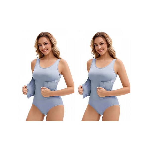 2 упаковки женского корсета-боди для коррекции талии и живота с 3 рядами застежек Inspire Chic, Light Blue
2 упаковки женского корсета-боди для коррекции талии и живота с 3 рядами застежек Inspire Chic, Light Blue