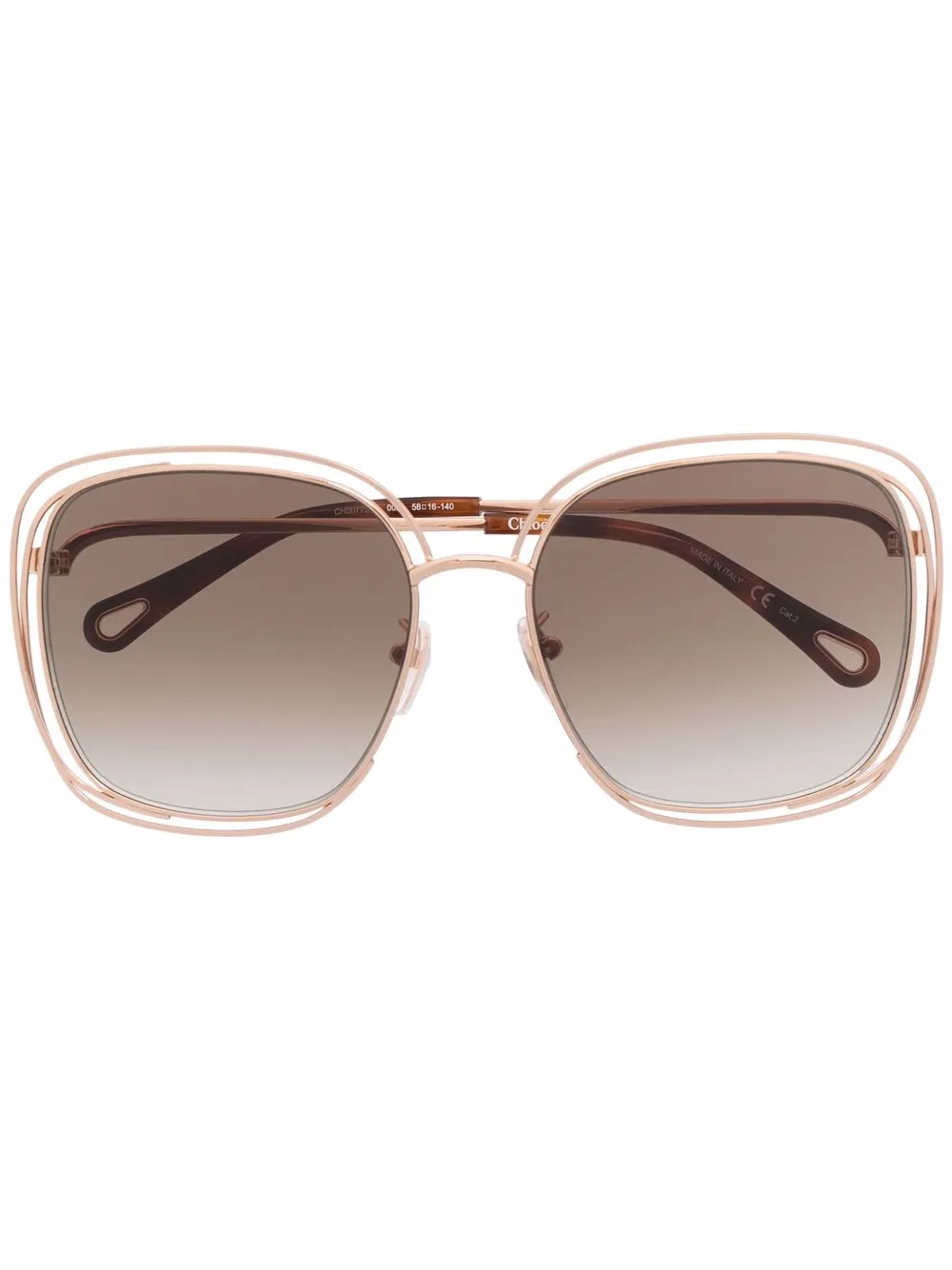 Солнцезащитные очки в массивной оправе Chloé Eyewear, металлик
Солнцезащитные очки в массивной оправе Chloé Eyewear, металлик