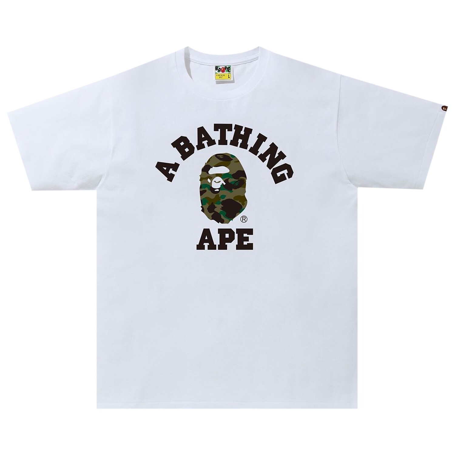 Футболка BAPE 1st Camo College, цвет Белый/Серый
Футболка BAPE 1st Camo College, цвет Белый/Серый
