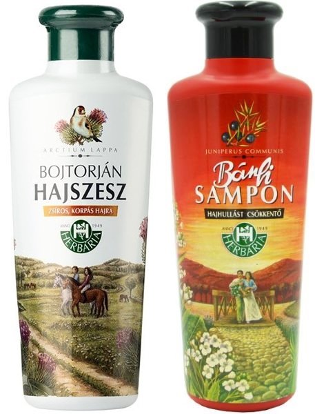 Herbaria Banfi Hajszesz Набор для волос: шампунь 250 мл + лосьон с репейным маслом 250 мл / ВЫПАДЕНИЕ РОСТА 
Herbaria Banfi Hajszesz Набор для волос: шампунь 250 мл + лосьон с репейным маслом 250 мл / ВЫПАДЕНИЕ РОСТА