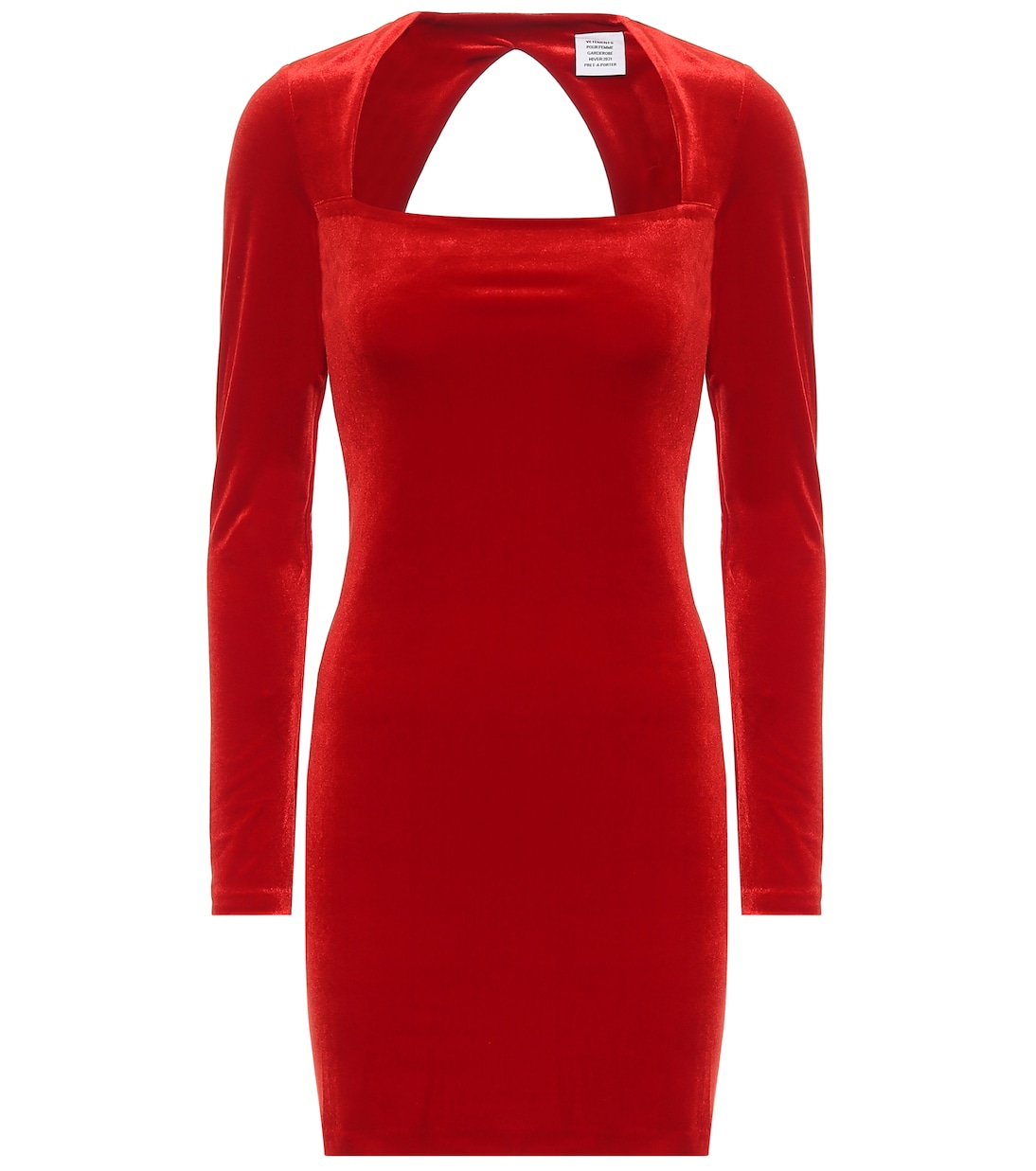 Бархатное мини-платье Vetements, красный
Бархатное мини-платье Vetements, красный