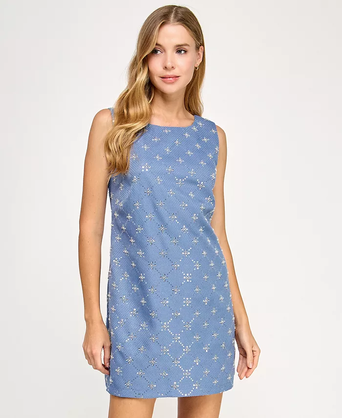 Платье прямого кроя из букле с украшением для юниоров SENI & CADE
Платье прямого кроя из букле с украшением для юниоров SENI & CADE