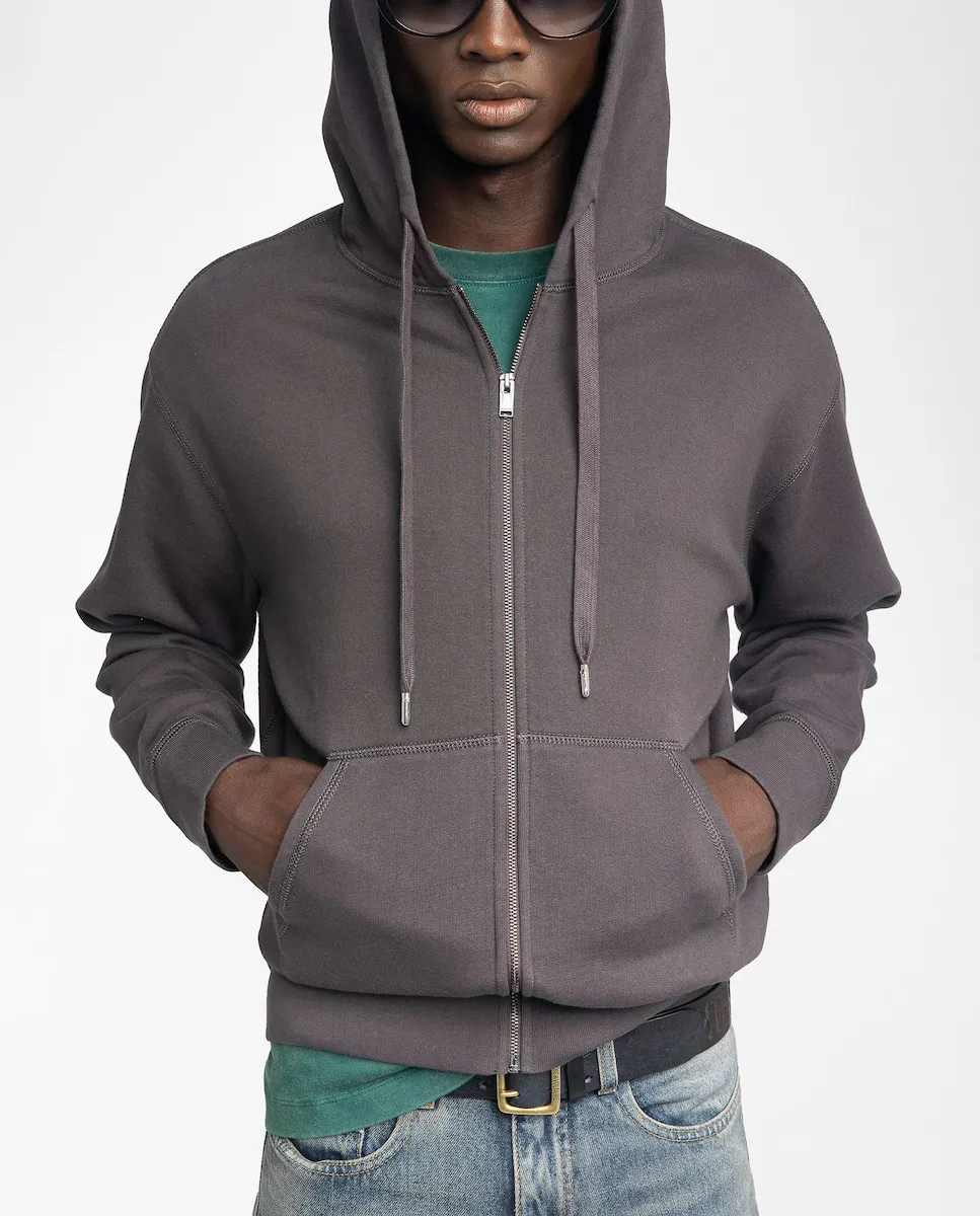 Мужская хлопковая толстовка с длинным рукавом Sacha Zadig & Voltaire, темно-коричневый
Мужская хлопковая толстовка с длинным рукавом Sacha Zadig & Voltaire, темно-коричневый