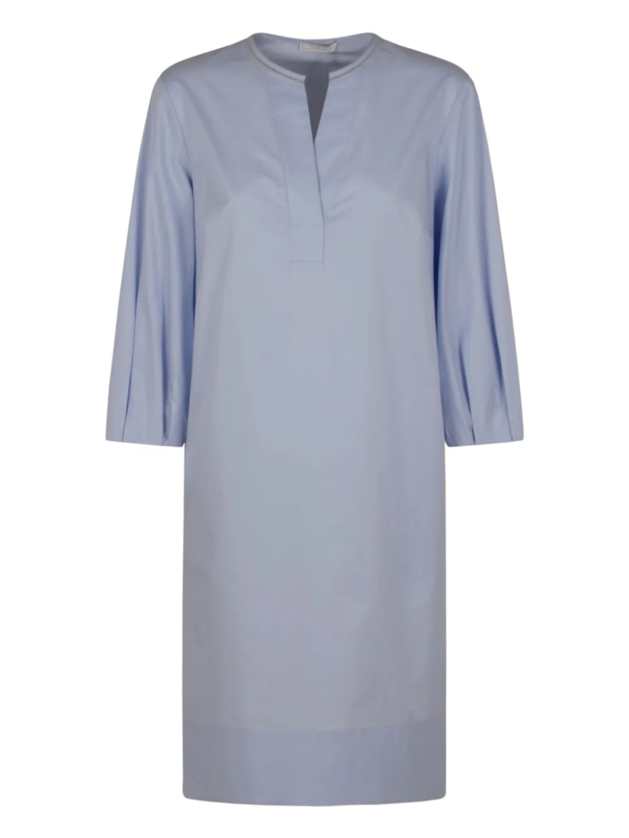 Платье-туника с укороченными рукавами Peserico, синий 
Платье-туника с укороченными рукавами Peserico, синий