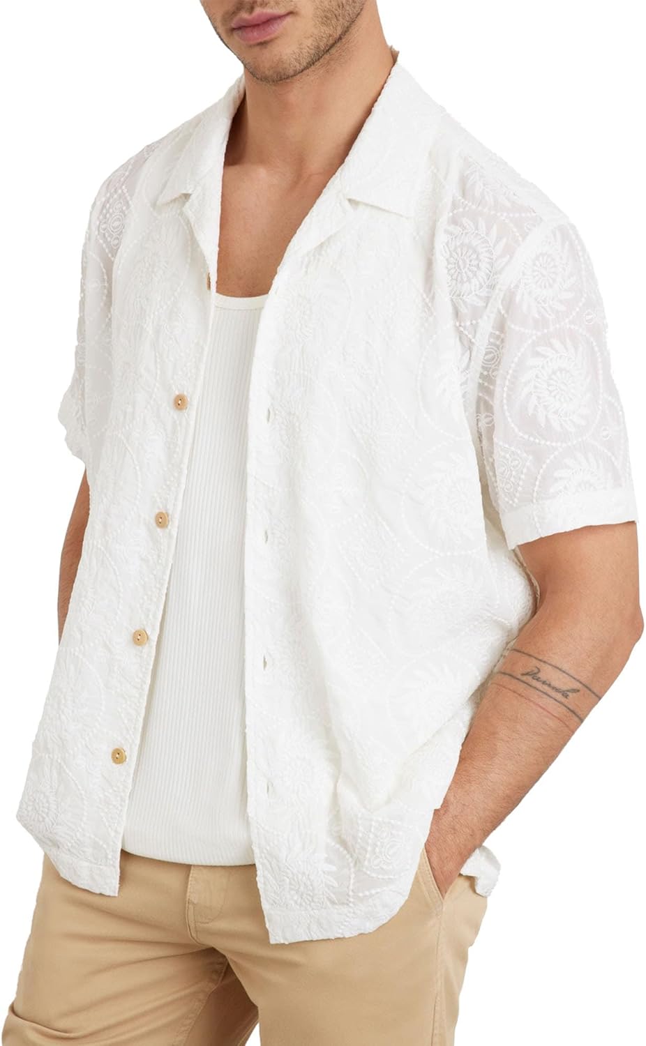 GUESS Мужская рубашка Emory с вышивкой, Pure White
GUESS Мужская рубашка Emory с вышивкой, Pure White