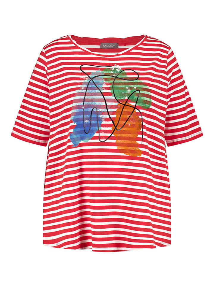 Футболка SAMOON, красно-белый
Футболка SAMOON, красно-белый