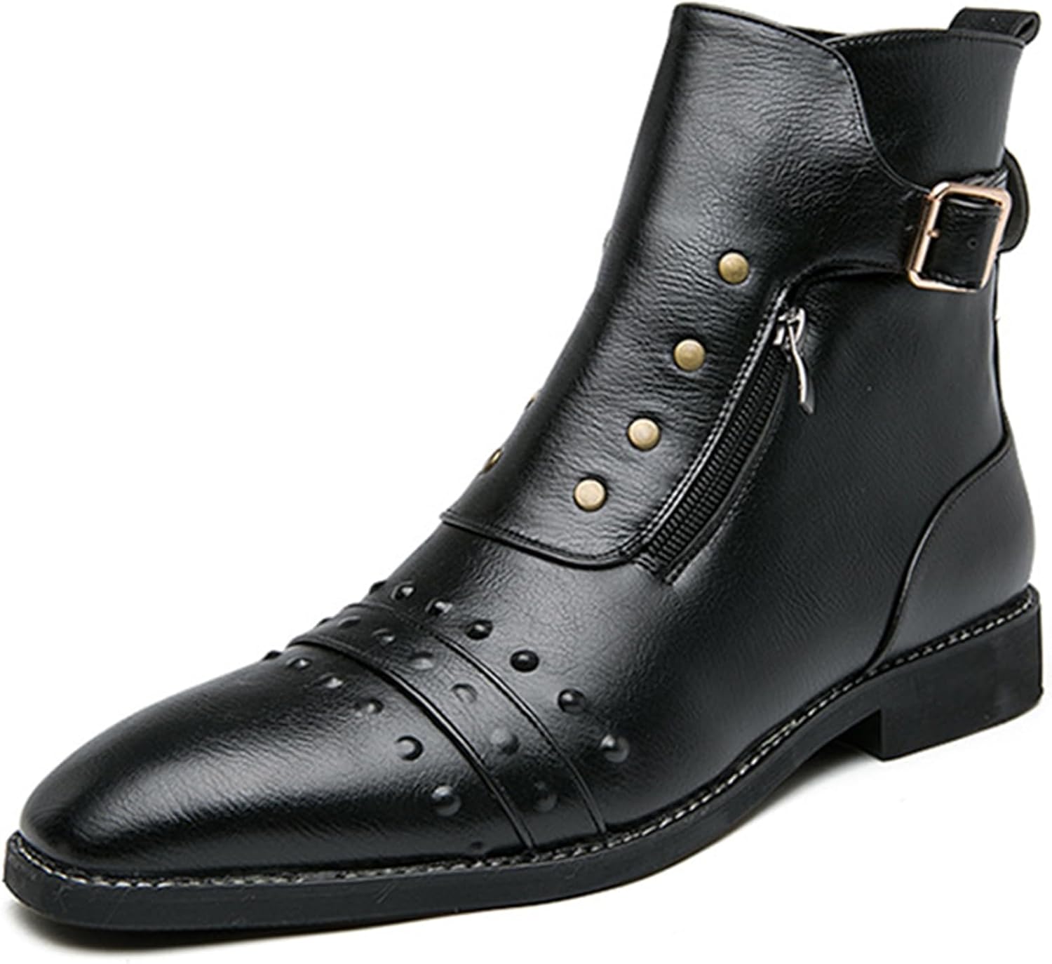 Мужские винтажные кожаные ботинки чукка до щиколотки с боковой молнией, модный заостренный носок, низкий массивный каблук, нескользящие повседневные ботинки до щиколотки, подходят для работы, бизнеса и вождения Ghibhna, черный
Мужские винтажные кожаные ботинки чукка до щиколотки с боковой молнией, модный заостренный носок, низкий массивный каблук, нескользящие повседневные ботинки до щиколотки, подходят для работы, бизнеса и вождения Ghibhna, черный