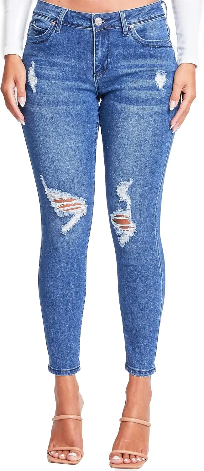 YMI Women's Juniors Mid-Rise Wannabettabutt скинни джинсы
YMI Women's Juniors Mid-Rise Wannabettabutt скинни джинсы